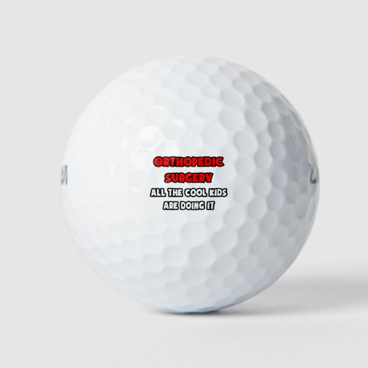 Grappige Orthopedische Chirurg Shirten en Geschenk Golfballen (Voorkant)