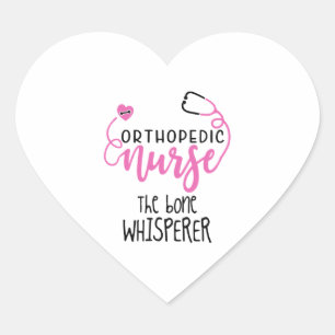 Grappige Orthopedische Verpleegster citeren de bot Hart Sticker