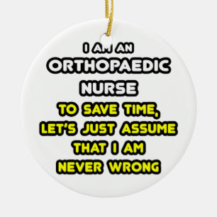 Grappige Orthopedische Verpleegster T-shirts en ge Keramisch Ornament