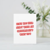 Grappige Orthopedist Pick-Up Line Briefkaart (Staand voorkant)