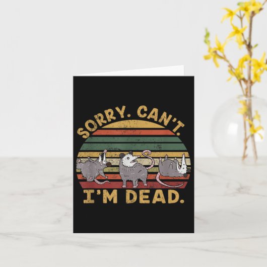 Grappige Ossum Ssum Trash Eater Sorry kan ik ben e Kaart (Gele Bloem)