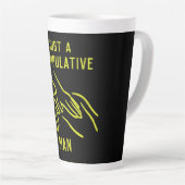Grappige osteopaat geschenken latte mok (Rechterhoek)