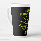 Grappige osteopaat geschenken latte mok (Linkerhoek)