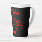 Grappige osteopaat geschenken latte mok (Rechterhoek)