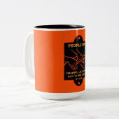 Grappige osteopaat geschenken tweekleurige koffiemok (Voorkant links)