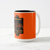 Grappige osteopaat geschenken tweekleurige koffiemok (Voorkant rechts)