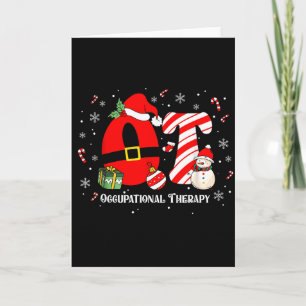 Grappige Ot Verpleegster Ergotherapie Kerstman Ker Kaart