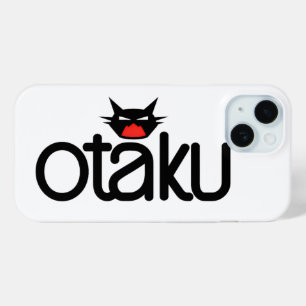 Grappige Otaku Kat Slogan iPhone 15 Case