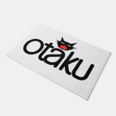 Grappige Otaku Kat Slogan Deurmat (Schuin)