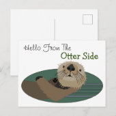 Grappige Otter Ansichtkaart Briefkaart (Voorkant / Achterkant)