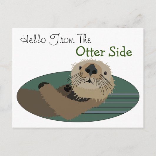 Grappige Otter Ansichtkaart Briefkaart (Voorkant)