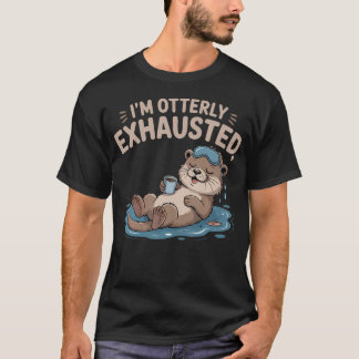 Grappige Otter Dierenwoordspeling Moe Grappig Ik B T-shirt