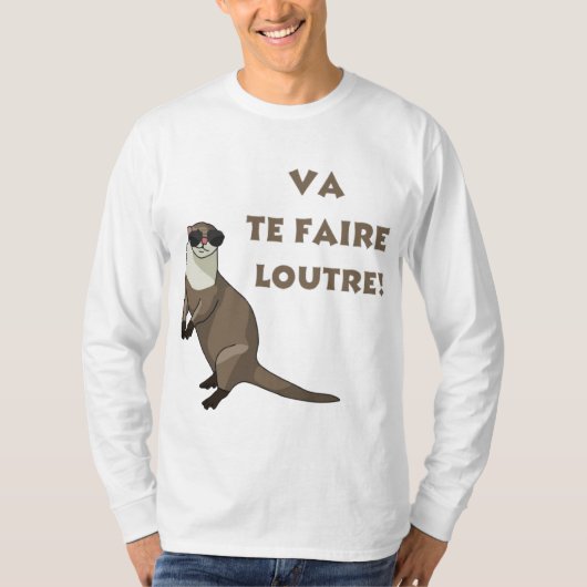 Grappige Otter Illustratie | Leuke Design T-shirt (Voorkant)