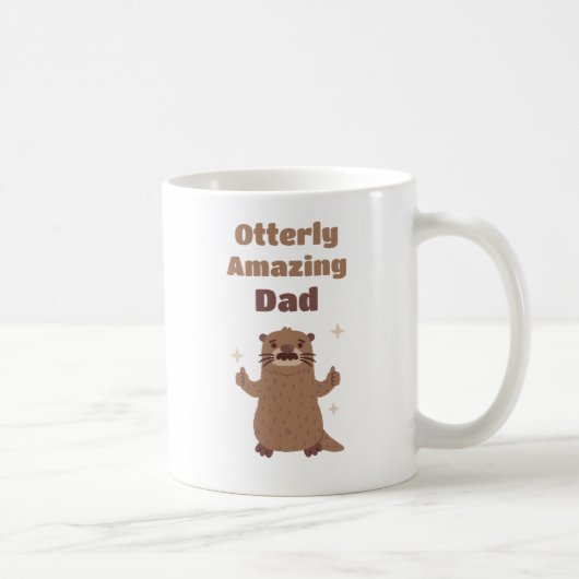 Grappige Otter Otterlijk Geweldige Vader Vaderdag Koffiemok (Rechts)