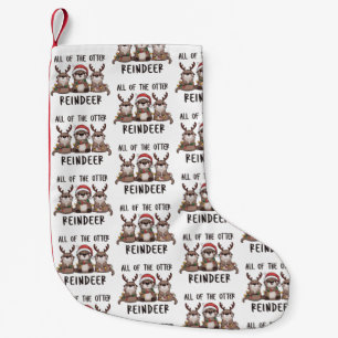 Grappige Otter Rendier Kerst Dier Allemaal  Kleine Kerstsok