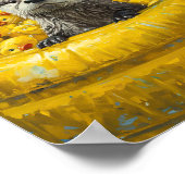 Grappige Otter Rubber Eend Zwembad Poster (Hoek)