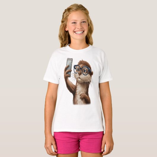 grappige otter t-shirt (Voorkant volledig)
