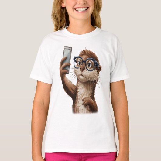 grappige otter t-shirt (Voorkant)