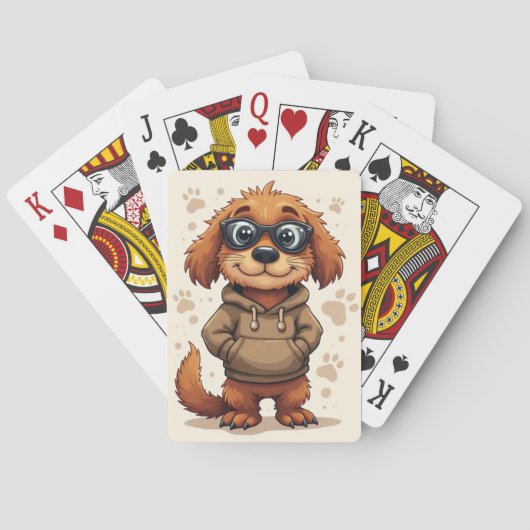 Grappige Otterhound Kawaii Hond Pokerkaarten (Achterkant)