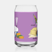 Grappige Oud en Nieuw naweeën Witte Kat Blikvorm Glas (Links)