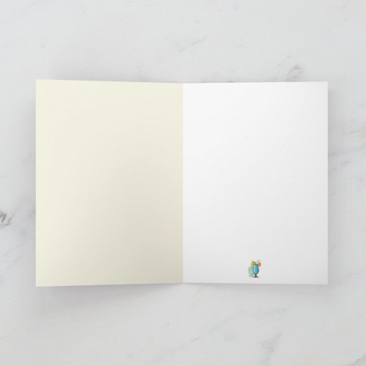 Grappige oude dame die zonneschijn en goede vibes kaart (Binnen)