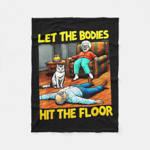 Grappige oude dame sarcastisch citaat laat de lich fleece deken