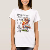 Grappige oude dame t-shirt (Voorkant)