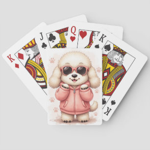 Grappige Oude Engelse Herdershond Kawaii Hond Pokerkaarten