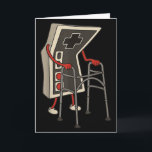 Grappige Oude Gamer Gamen Retro 80s 90s Videogame  Kaart<br><div class="desc">Grappige Oude Gamer Gamen Retro 80s 90s Videogame Oude Gamer</div>