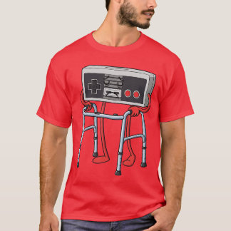 Grappige Oude Gamer Gamen Retro 80s 90s Videospel T-shirt