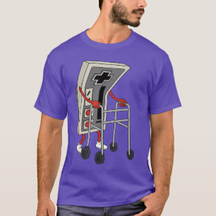 Grappige Oude Gamer Gamen Retro 80s 90s Videospel  T-shirt