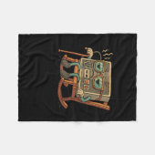 Grappige oude Gamer Gaming Retro jaren 90 videogam Fleece Deken (Voorkant (Horizontaal))