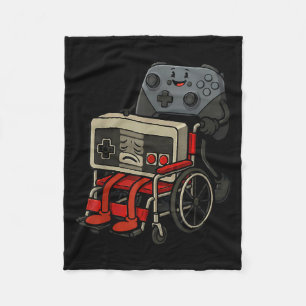 Grappige Oude Gamer Gaming Retro Ontwerp Fleece Deken