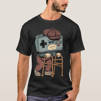 Grappige Oude Gamer Retro 80s 90s Videogame Oud T-shirt