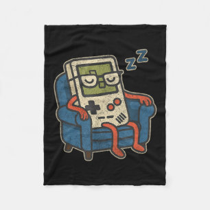 Grappige  oude gamer retro videogame oude gamer fleece deken