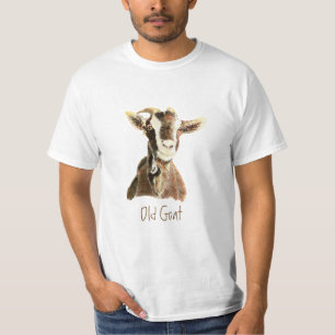 Grappige Oude Geit, Humor "Over de Hill" Grappige T-shirt