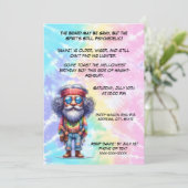 Grappige oude Hippie Verjaardag – Mellow Man Party Kaart (Staand voorkant)