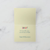 Grappige Oude Leeftijd Over de Heuvel Verjaardag Kaart (Binnen)