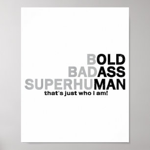 Grappige oude man die grap zegt vader opa echtgeno poster