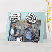 GRAPPIGE OUDE MAN MANNEN OVER DE HEUVEL POEP VERJA KAART (Gele Bloem)