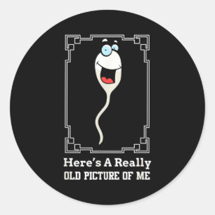 Grappige Oude Man Verjaardag Grap Voor Mannen Vana Ronde Sticker
