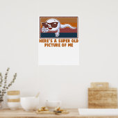 Grappige Oude Man Verjaardag Nieuwigheid Grap Poster (Keuken)
