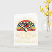 Grappige Oude Mannen Vrouwen 8 Ball Biljart Pool S Kaart (Gele Bloem)