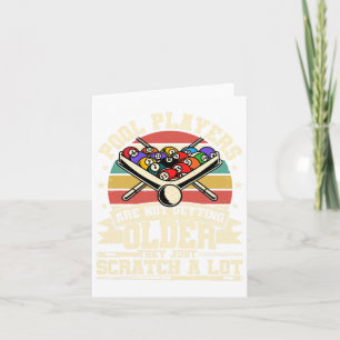 Grappige Oude Mannen Vrouwen 8 Ball Biljart Pool S Kaart