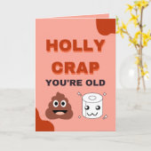 grappige oude mannen / vrouwen wc - humor verjaard kaart (Gele Bloem)