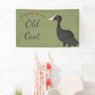 Grappige Oude Meer Over de Heuvel Verjaardagsfeest Spandoek