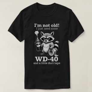 Grappige Oude-Mensen Cadeaus   Grappige wasbeer Ik T-shirt