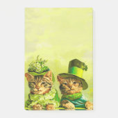 GRAPPIGE OUDE MODE ST.PATRICK'S DAG KATTEN POST-IT® NOTES (Voorkant)