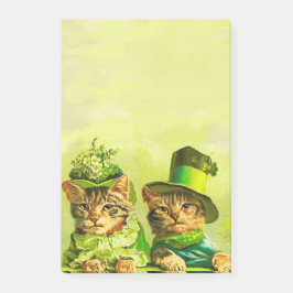GRAPPIGE OUDE MODE ST.PATRICK'S DAG KATTEN POST-IT® NOTES