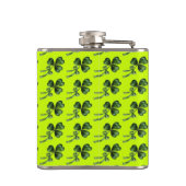 GRAppige OUDE MODE ST.PATRICKSDAY KATTEN MET HART Heupfles (Achterkant)